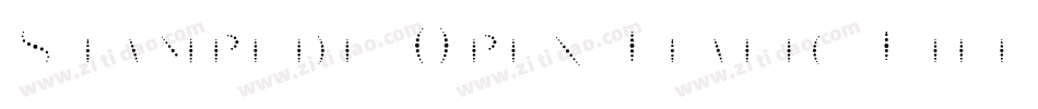 Stampede Open Italic Fill字体转换